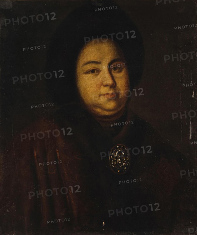Portrait of Tsarina Evdokiya Feodorovna Lopukhina (1669-1731), the wife of tsar Peter I of Russia, 1 Artist: Anonymous
