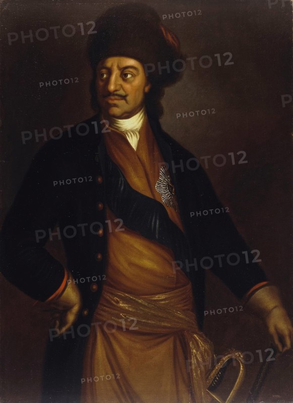 Portrait of Emperor Peter I the Great (1672-1725), First third of 18th century. Artist: Anonymous