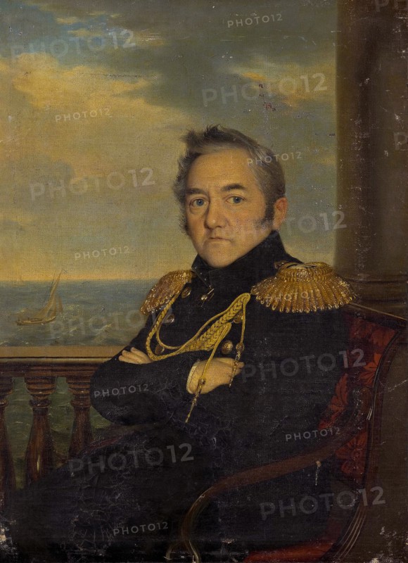 Portrait of Admiral Mikhail Lazarev (1788-1851), Mid of the 19th century. Artist: Anonymous