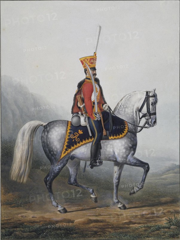 Soldier of the Life-Guards Hussar Regiment, 1817-1824. Artist: Sauerweid, Alexander Ivanovich (1783-1844)