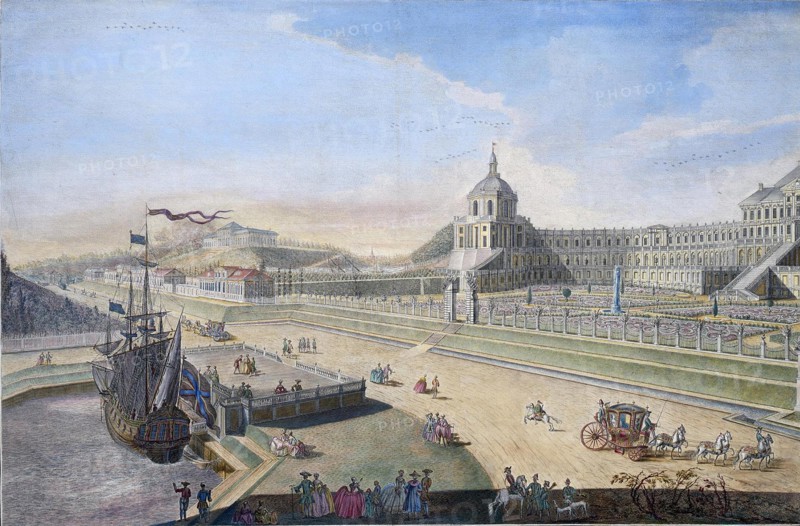View of Oranienbaum, 1761. Artist: Chelnakov, Nikita Fyodorovich (1734-1790)