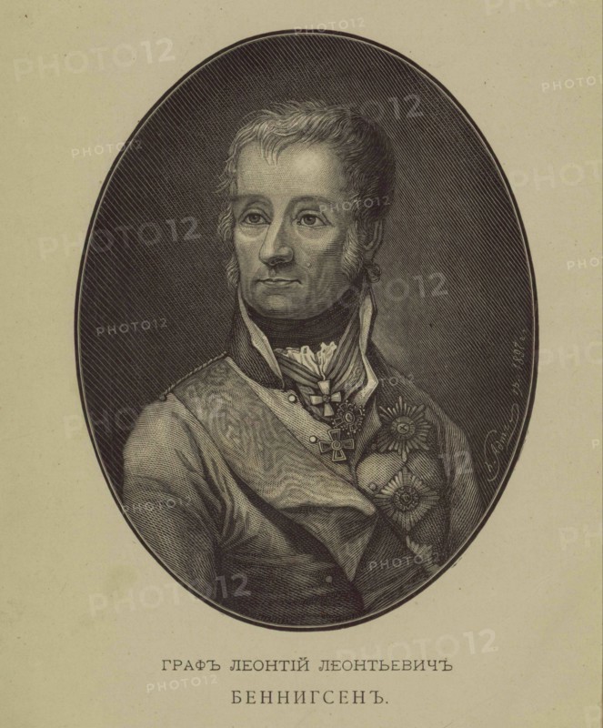 Portrait of Count Levin (Leonty) August Theophil von Bennigsen (1745-1826). Artist: Anonymous