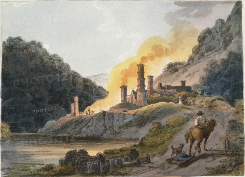 Iron Works, Colebrook Dale, 1805. Artist: Loutherbourg, Philip James, the Younger (1740-1812)