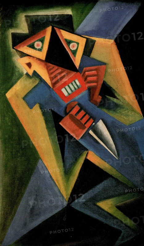 Fantomas, 1918. Artist: Capek, Josef (1887-1945)