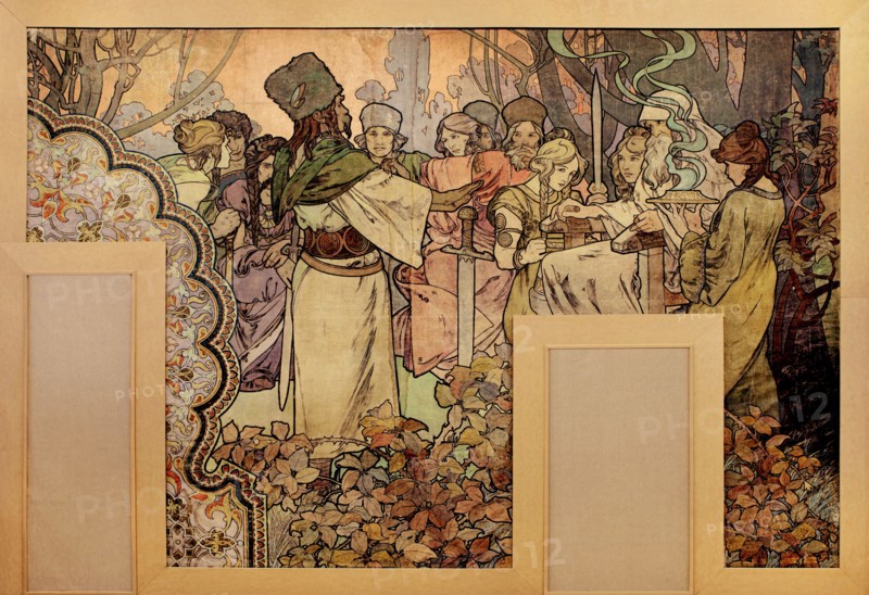 Wall painting for the Exposition Universelle of 1900, 1899-1900. Artist: Mucha, Alfons Marie (1860-1939)