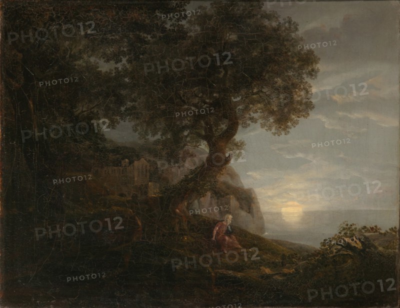 Moonrise. Artist: Carus, Carl Gustav (1789-1869)