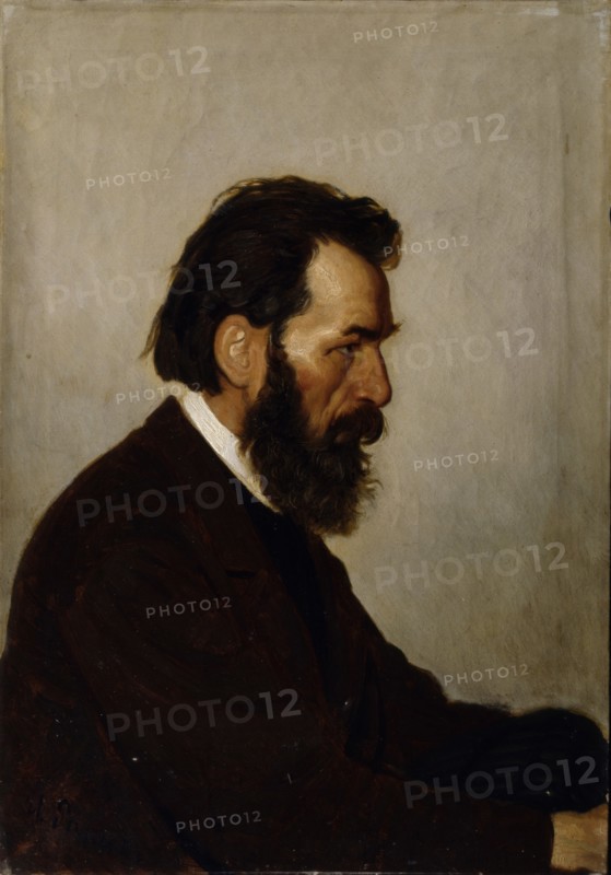 Portrait of the architect Alexey Ivanovich Shevtsov, 1869. Artist: Repin, Ilya Yefimovich (1844-1930)