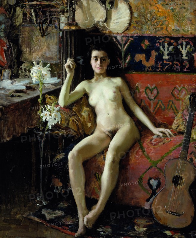 Démasquée, 1888. Artist: Gallen-Kallela, Akseli (1865-1931)