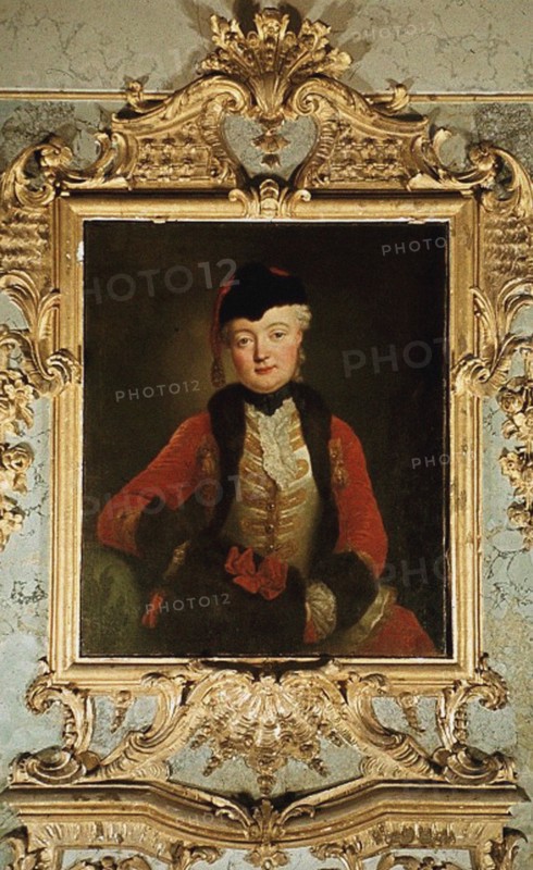 Portrait of Wilhelmine Dorothee von der Marwitz (1718-1787), c.1739. Artist: Pesne, Antoine (1683-1757)