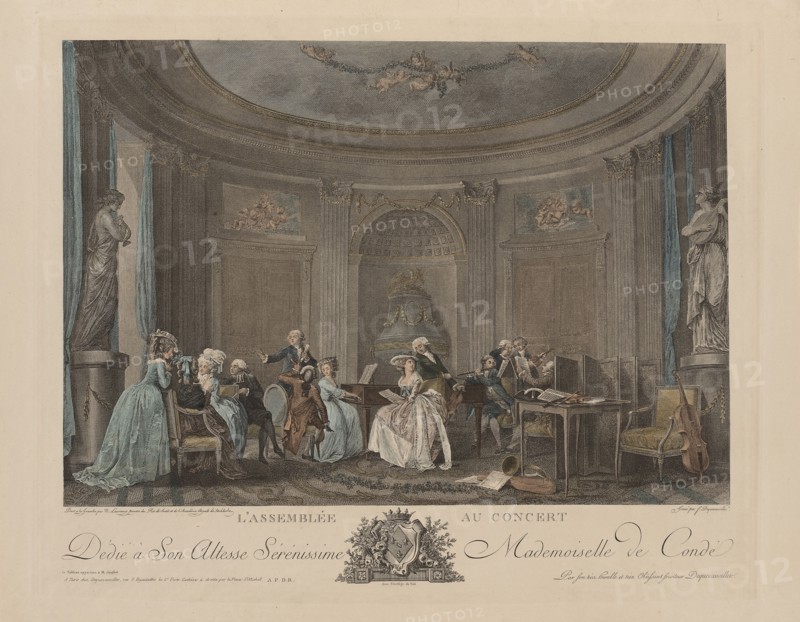 A Gathering at a Concert. Artist: Lafrensen, Niclas (1737-1807)
