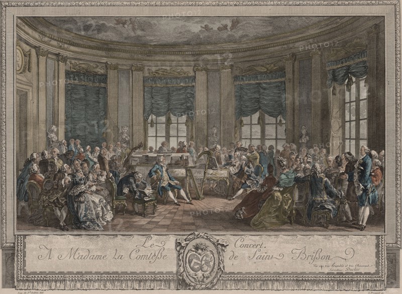 Concert. Artist: Saint-Aubin, Augustin, de (1736-1807)