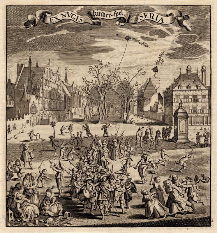 Ex Nugis. Children's Games. Artist: Sillemans, Experiens (1611-1653)