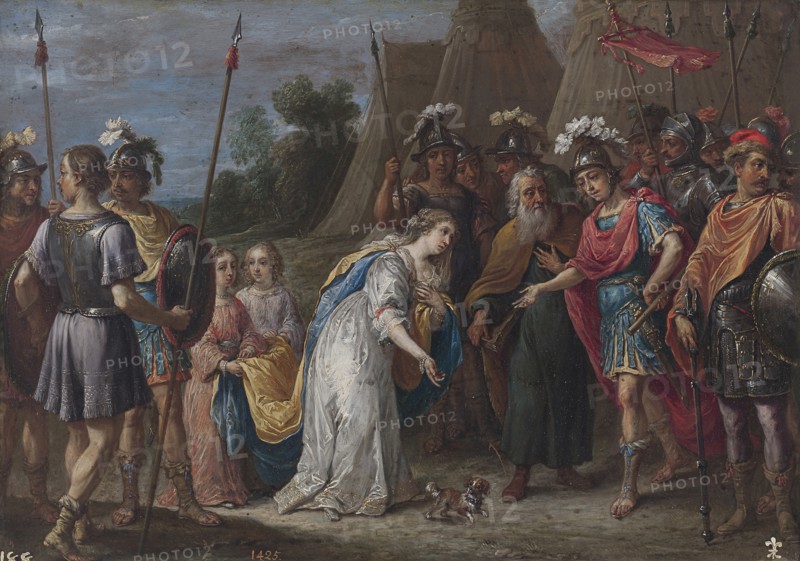 Armida before Godfrey of Bouillon, 1628?1630. Artist: Teniers, David, the Younger (1610-1690)