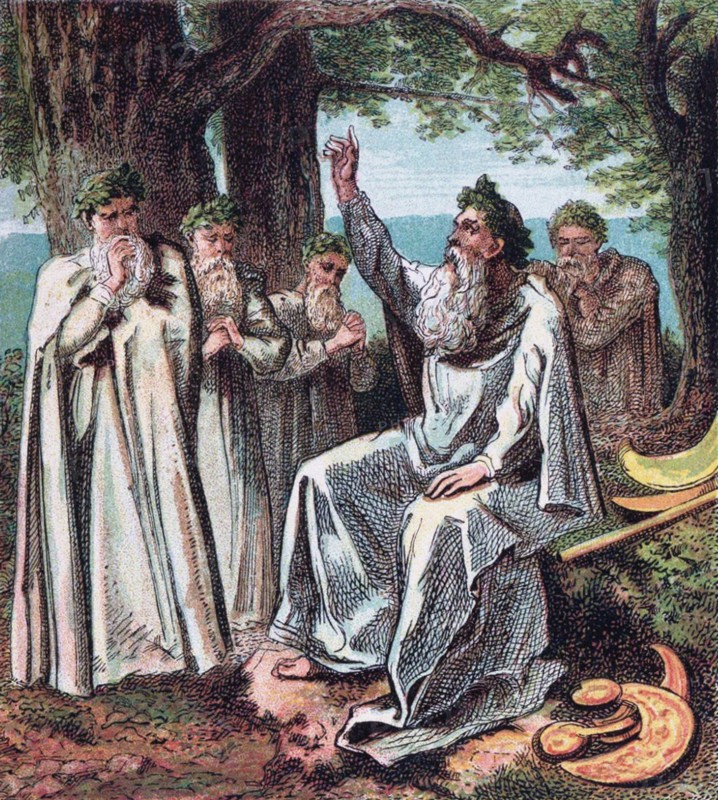 Druids (From: Pictures of English History), 1868. Artist: Kronheim, Joseph Martin (1810-1896)