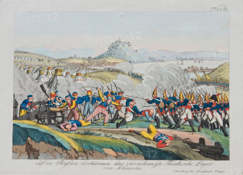 Taking of the Shumen Fortress in 1828, c. 1830. Artist: Campe, August Friedrich Andreas (1777-1846)