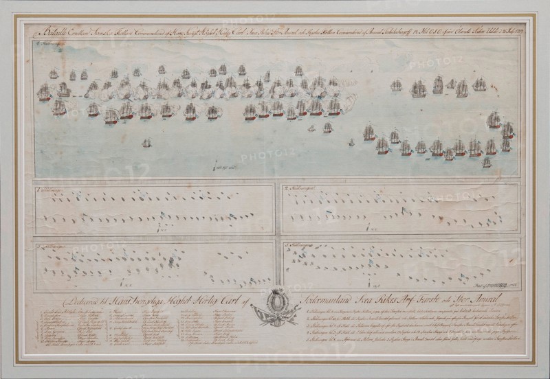 The naval Battle of Öland on 26 July 1789, 1804. Artist: Anonymous