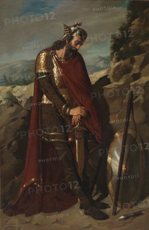 Agila I, Visigothic King, 1856. Artist: Puebla Tolín, Dióscoro Teófilo (1831-1901)