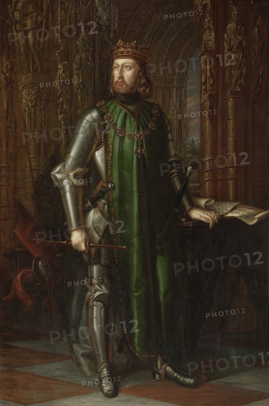 King John I of Castile, 1848. Artist: Arbiol y Rodríguez, Vicente (1812-1876)