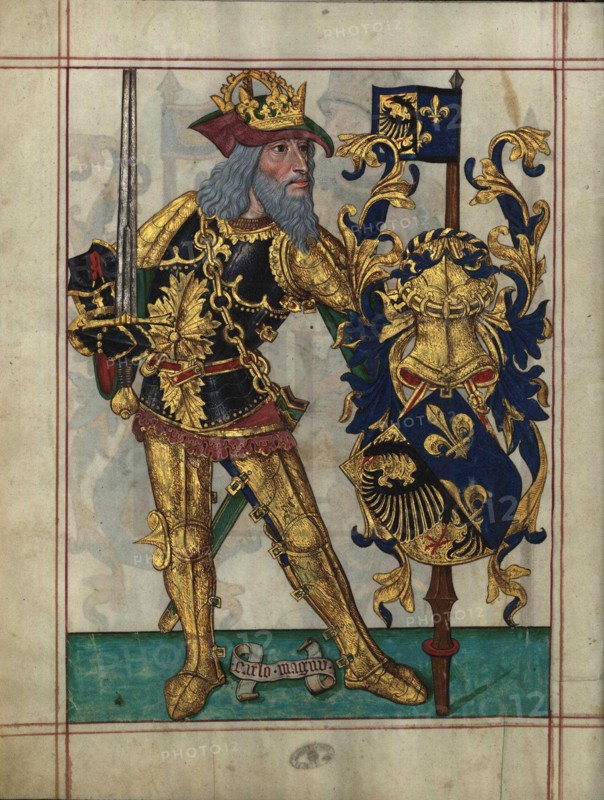 Charles the Great (From Livro do Ameiro-Mor), 1509. Artist: Anonymous