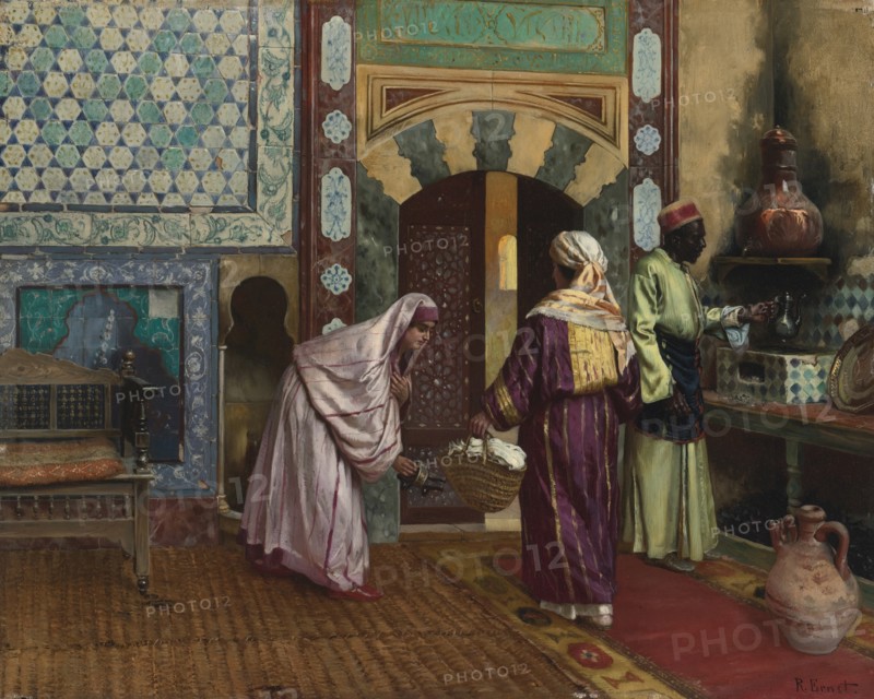 In the Hammam. Artist: Ernst, Rudolf (1854-1932)