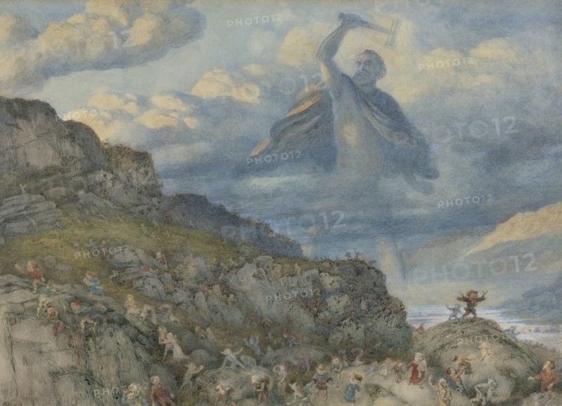 Thor and the Dwarves, 1878. Artist: Doyle, Richard (1824-1883)