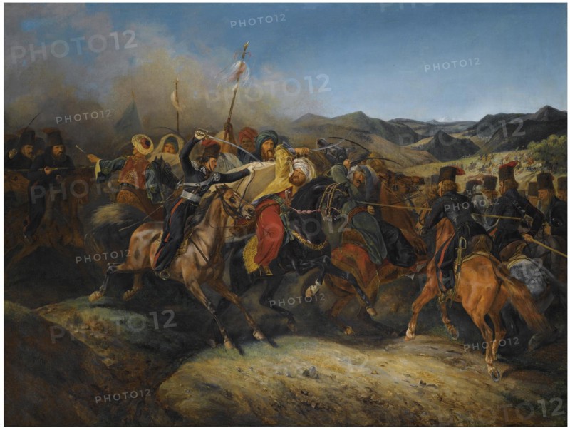 A scene from the Russo-Turkish War. Artist: Vernet, Horace, (Circle of)