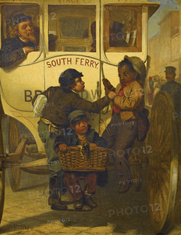 Colored People Not Allowed on This Line, 1863. Artist: Brown, John George (1831-1913)