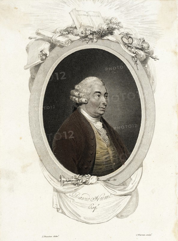 Portrait of David Hume (1711-1776), 1804. Artist: Warren, Charles Turner (1762-1823)