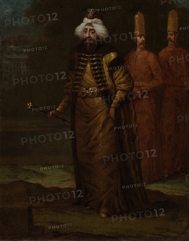 Sultan Ahmed III (1673-1736), c. 1729. Artist: Vanmour (Van Mour), Jean-Baptiste (1671-1737)