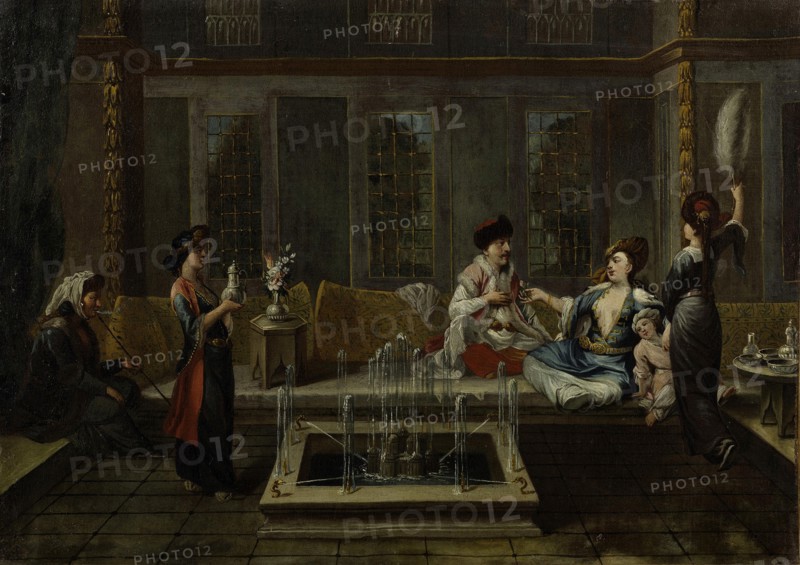 The Conversation, First half of the 18th century. Artist: Vanmour (Van Mour), Jean-Baptiste, (School)