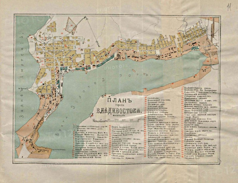 Map of Vladivostok, 1902. Artist: Anonymous