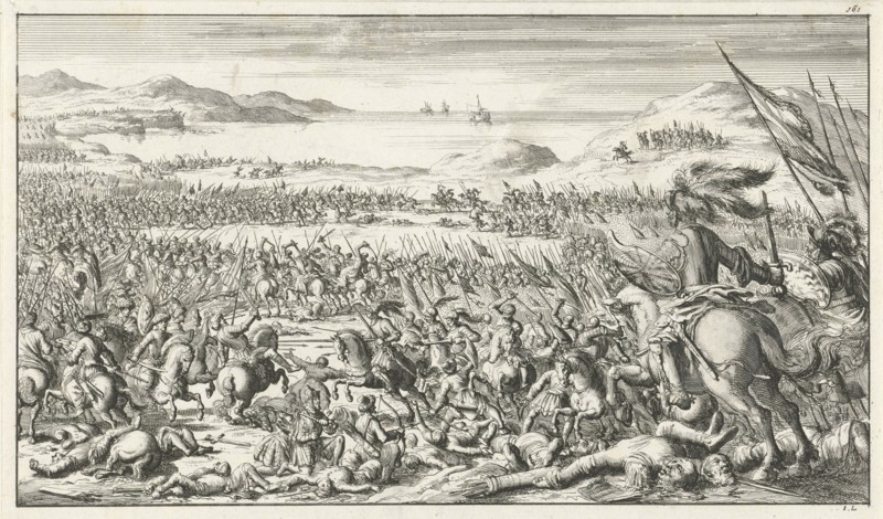 The Battle of Ascalon on August 12, 1099, 1683. Artist: Ten Hoorn, Timotheus (1644-1715)