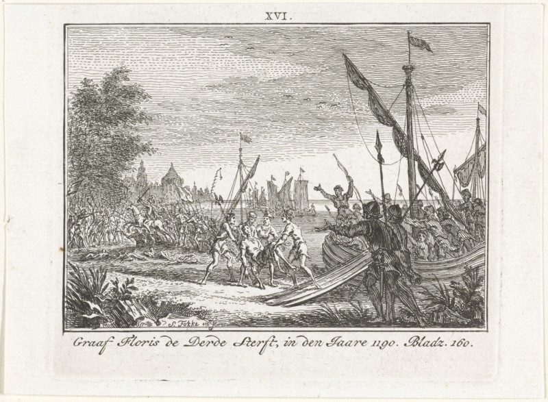 The Death of Floris III of Holland at Antioch, 1784. Artist: Fokke, Simon (1712-1784)
