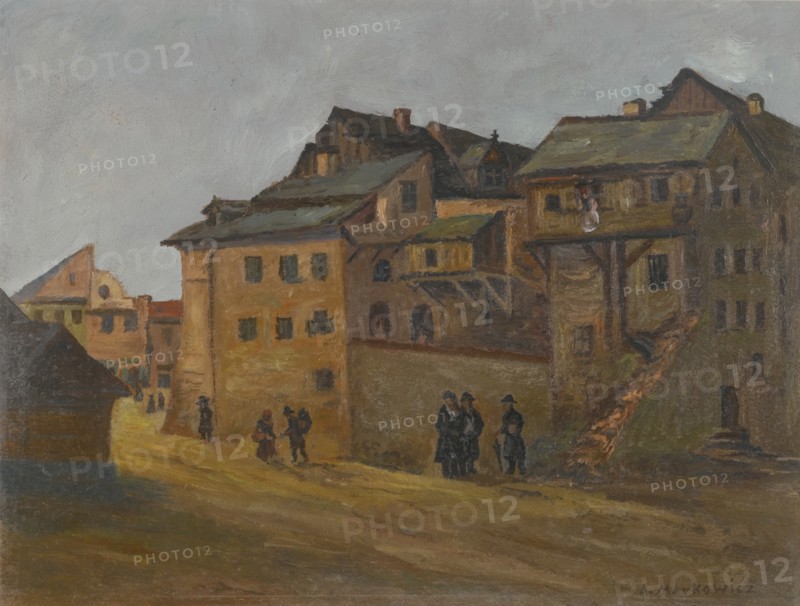 Jewish quarter in Krakow. Artist: Markowicz, Artur (1872-1934)