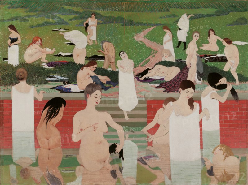 The Bath: Summer Evening (Le bain au soir d'été), 1892-1893. Artist: Vallotton, Felix Edouard (1865-1925)