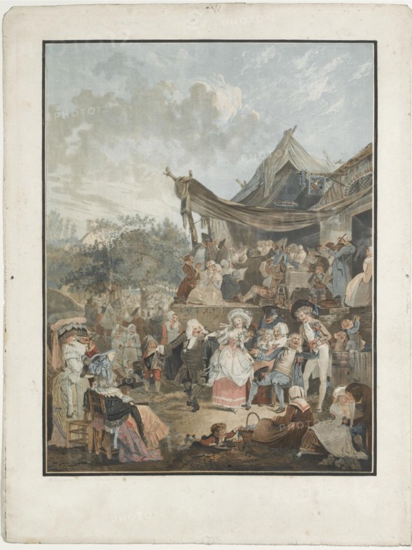 Le Menuet de la mariée (The Bride's Minuet), 1786. Artist: Debucourt, Philibert-Louis (1755-1832)