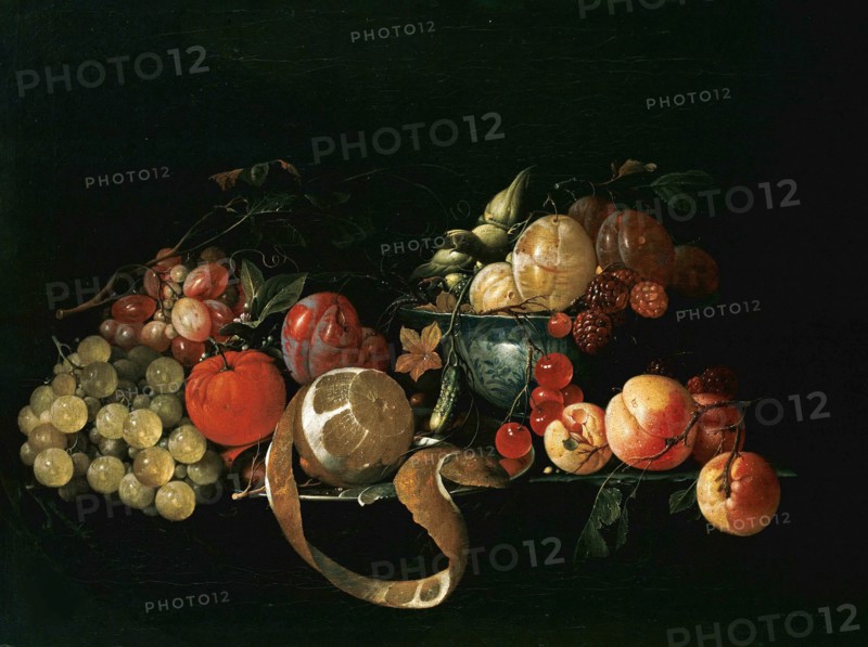 Still life with fruit. Artist: Heem, Cornelis, de (1631-1695)