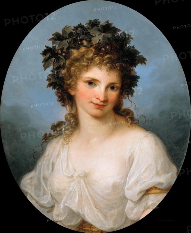 Self-portrait as Bacchante, before 1786. Artist: Kauffmann, Angelika (1741-1807)