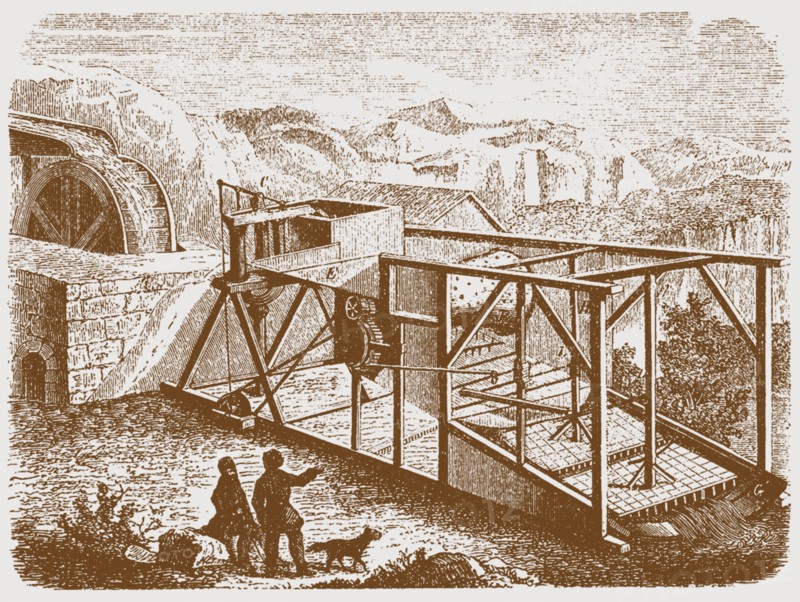 Gold mining in the Urals, Mid of the 19th century. Artist: Anonymous