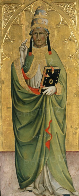Saint Pope, ca 1400. Artist: Cennini, Cennino d'Andrea (c. 1360-c. 1440)
