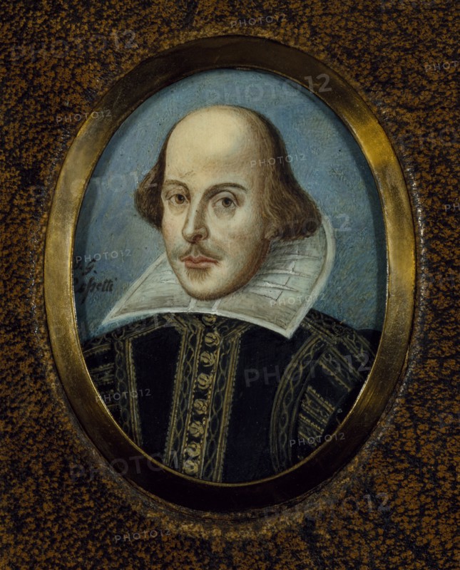 Portrait of William Shakespeare (1564-1616), ca 1865. Artist: Rossetti, Dante Gabriel (1828-1882)