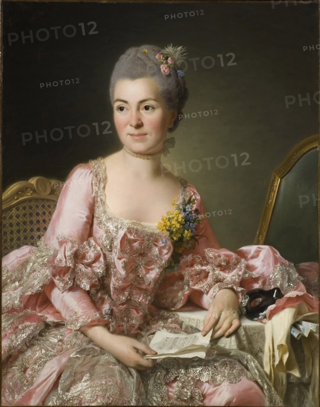 Portrait of Marie-Suzanne Giroust, Madame Roslin (1734-1772), 1770. Artist: Roslin, Alexander (1718-1793)