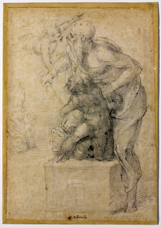 The Sacrifice of Isaac, c.1535. Artist: Buonarroti, Michelangelo (1475-1564)