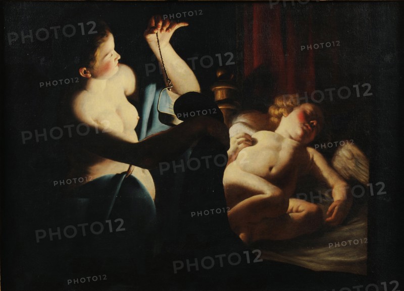 Psyche discovers Cupid, First third of 17th century. Artist: Candlelight Master (active c. 1620-1640)