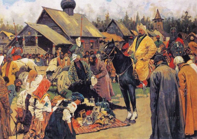 The Baskaks, 1909. Artist: Ivanov, Sergei Vasilyevich (1864-1910)