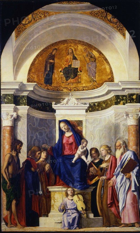 Virgin and Child with Saints John the Baptist, Cosmas and Damian, Catherine and Paul, ca 1506-1507. Artist: Cima da Conegliano, Giovanni Battista (ca. 1459-1517)