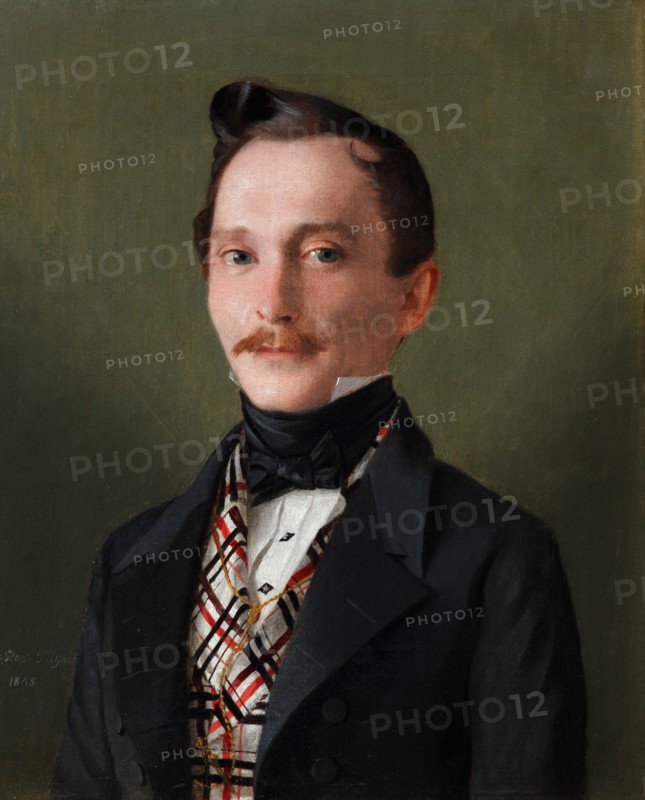 Portrait of Vladimir Ivanovich Benkendorf (1807-1864), 1845. Artist: Tulov, Fyodor Andreevich (1792-1855)