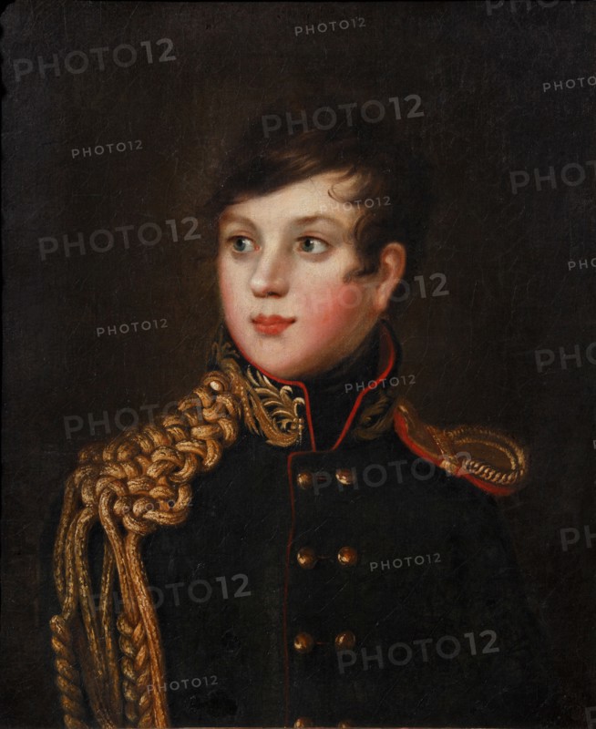 Portrait of Prince Alexander Pavlovich Stroganov (1795-1814), ca 1812. Artist: Svintsov, S.S. (active 1810s)