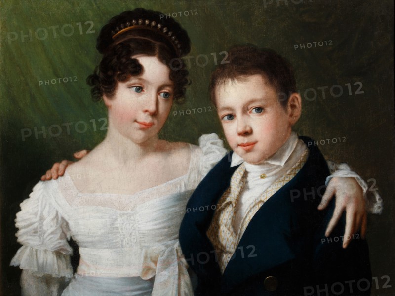 Princess Alexandrine of Prussia (1803-1892) and Prince Albert of Prussia (1809-1872), 1810s. Artist: Anonymous