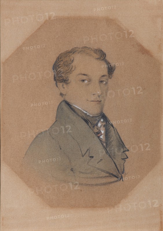Portrait of Kondraty Fyodorovich Ryleyev (1795-1826), First quarter of 19th century. Artist: Anonymous